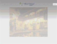 Tablet Screenshot of hotelcolonialgranada.com